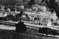 1911 - Das neu errichtete Bahnhofsgeb&auml;ude