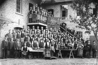 1906 - Belegschaft der Lederfabrik Wirz &amp; Kathrein