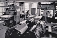 1955 - Lederbearbeitung in der Lederfabrik Wirz &amp; Kathrein