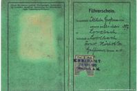 1920 - Erster F&uuml;hrerschein eines Lorsbachers - Au&szlig;enseite