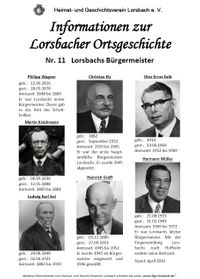 Lorsbach-Info 11 - Lorsbachs B&uuml;rgermeister