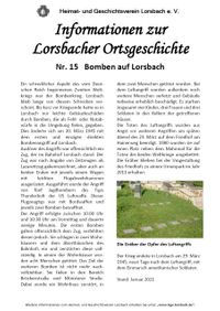 Lorsbach-Info 15 - Bomben auf Lorsbach