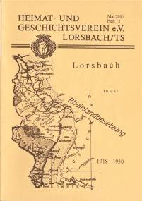Heft 12 - Lorsbach in der Rheinlandbesetzung 1918-1930 - 3 &euro;